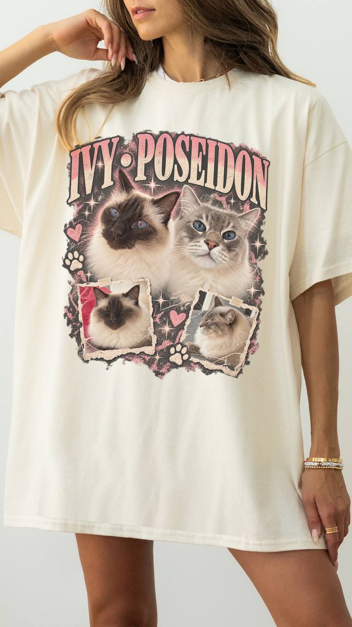 T-shirt Vintage Personalized up to 4  Furr Babies