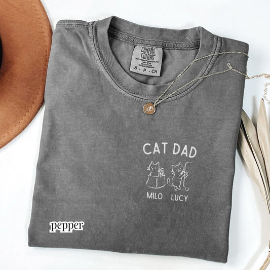 Personalized T-shirt Cat Dad
